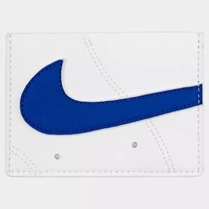Nike Icon Air Force 1 Sneaker Card Wallet White Blue NWT